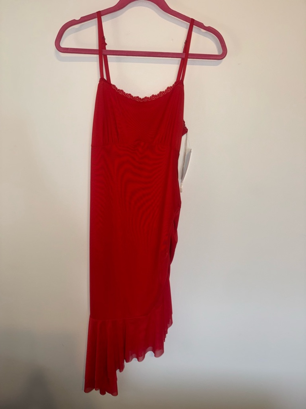 wild fable Red Asymmetrical Slip Dress